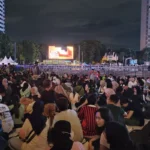 PusatFocus - Suasana Bundaran HI Jelang Malam Tahun Baru