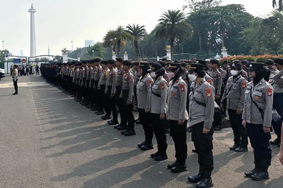 PusatFocus - Demo buruh Di Monas Kerahkan 1060 Personel