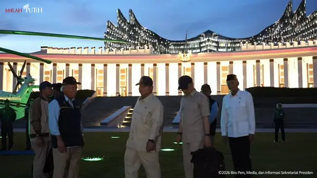 PusatFocus - Kunjungan Perdana Presiden Prabowo Di IKN