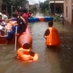Gambar Lokasi Banjir 5 Meter Perumahan Di Periuk Tangerang