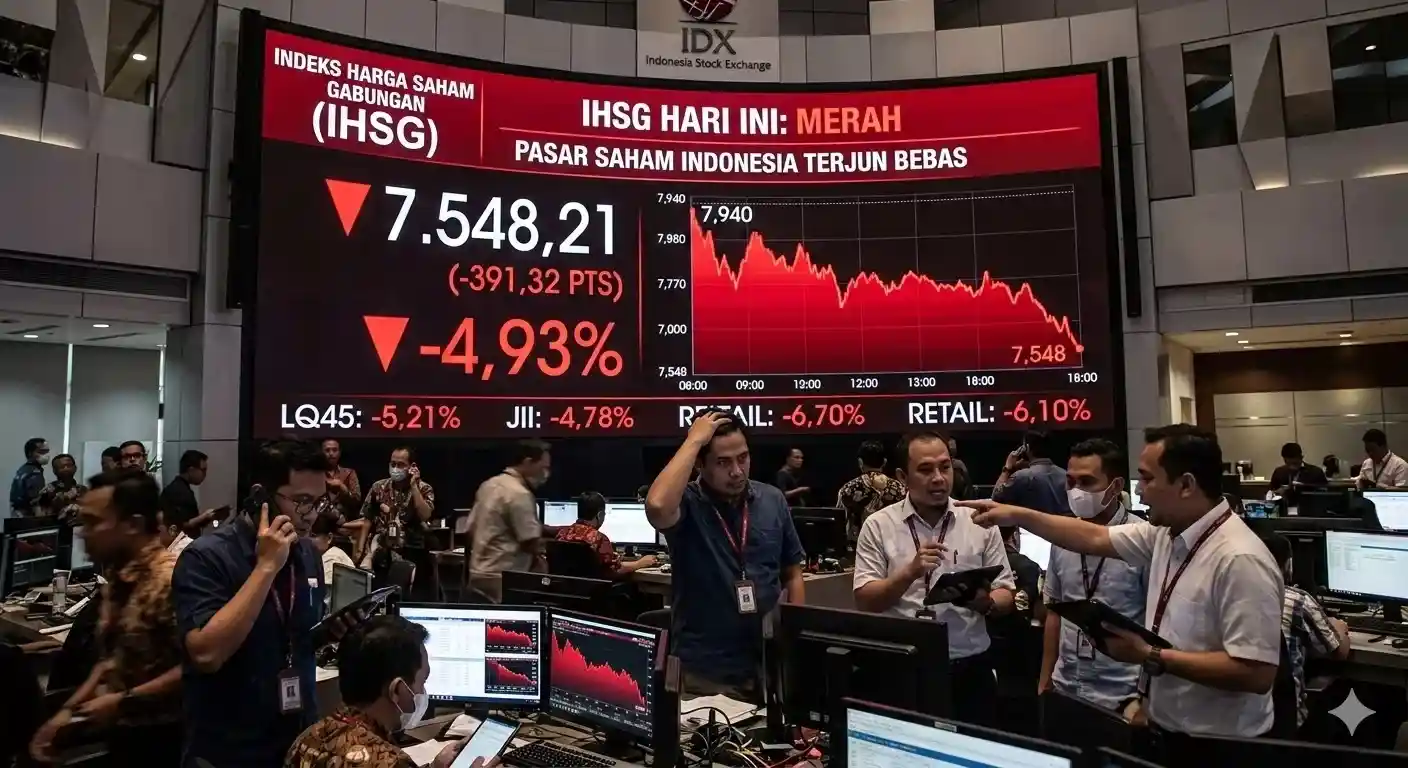 IHSG Anjlok, Saham Tambang Dan Perbankan Rontok